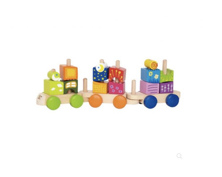 Hape奇幻小火車積木 HAPE積木,五彩積木,火車積木,兒童教具,教具,幼兒園教具,教具廠商,高雄教具
