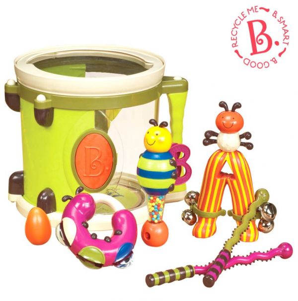 美國B.Toys砰砰砰打擊樂團 美國B.Toys,砰砰砰打擊樂團,樂器玩具,字母造型,科育,感統教具,兒童教具,教具,幼兒園教具,教具廠商,高雄教具