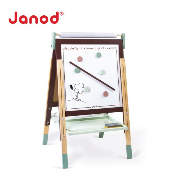 【法國Janod】鄉村雙面可調式畫架 畫架,雙面畫架