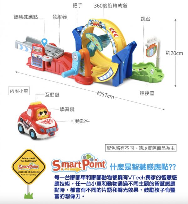 嘟嘟聲光互動車-360度旋轉軌道組 軌道車,音樂軌道車