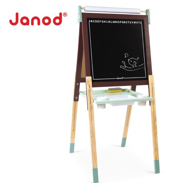 【法國Janod】鄉村雙面可調式畫架 畫架,雙面畫架