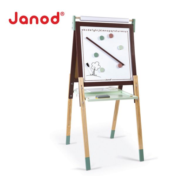 【法國Janod】鄉村雙面可調式畫架 畫架,雙面畫架