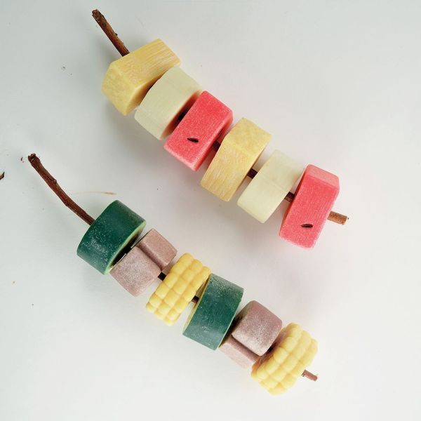 Yellow DOOR石心家家酒-串燒 幼兒玩具,蔬果串燒,家家酒遊戲,觸覺發展,手眼協調,兒童扮演,Yellow Door,感官遊戲,戶外遊戲,益智玩具