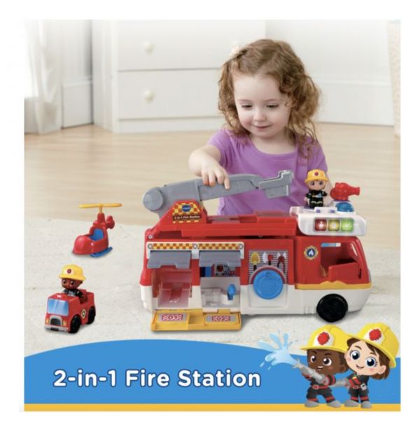 Vtech 2合1消防英雄豪華救援組 多功能消防玩具,消防車玩具,模擬消防,兒童教具,教具,幼兒園教具,教具廠商,高雄教具