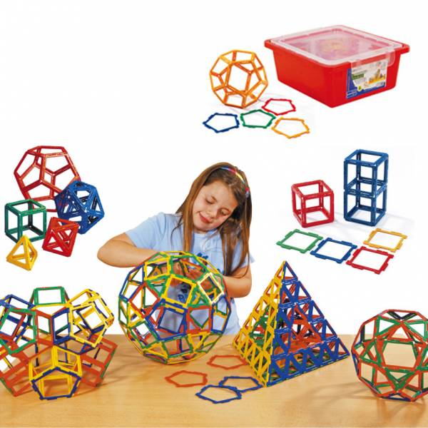 Polydron英皇寶利智慧片-空心基本組 建構積木,智慧片,英國 Polydron,創意教具,幼教老師推薦