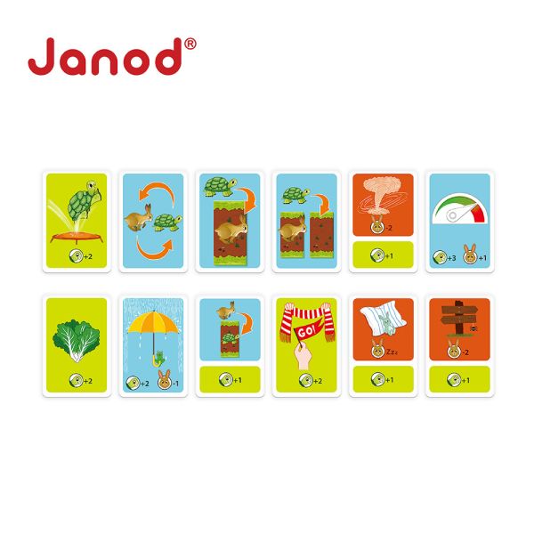 【法國Janod】趣味桌遊-龜兔賽跑 桌遊,法國趣味桌遊