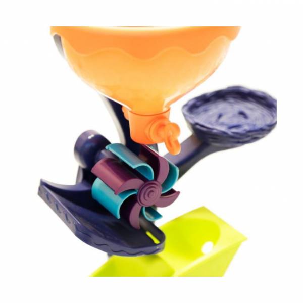 美國B.Toys貓頭鷹瀑布 玩沙戲水,美國B.Toys,貓頭鷹瀑布,夏天戲水,水車,物理原理