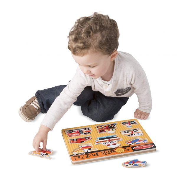 美國Melissa & Doug聲音積木-交通工具 交通工具造型聲音積木,Melissa & Doug,火車,飛機