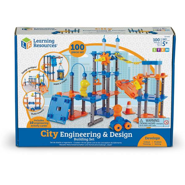美國Learning Resources工程建築設計-城市(STEM) 城市建築,工程設計,教具,玩具,教學資源,邏輯思維,美國Learning Resources