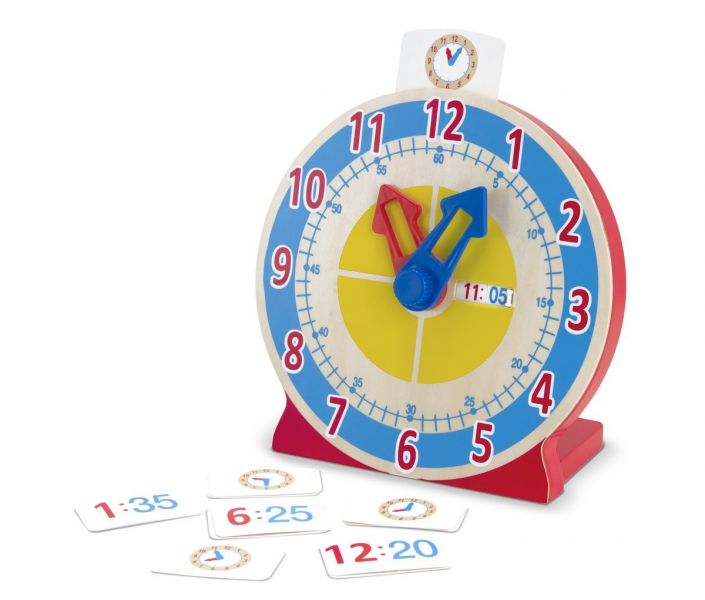 美國Melissa ＆ Doug 時鐘學習機 時鐘學習,Melissa ＆ Doug,手眼協調,時鐘學習教具