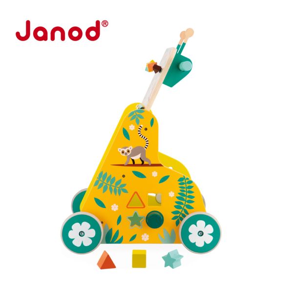 【法國Janod】雨林大冒險-多功能學步推車 推車,兒童推車