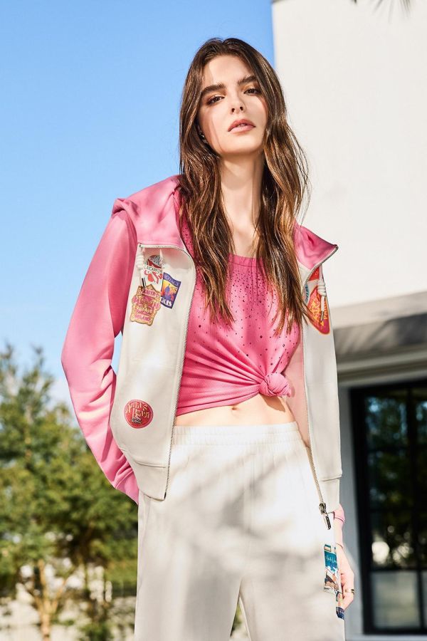 配色連帽休閒外套 