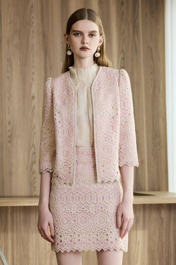 簍空蕾絲外套 