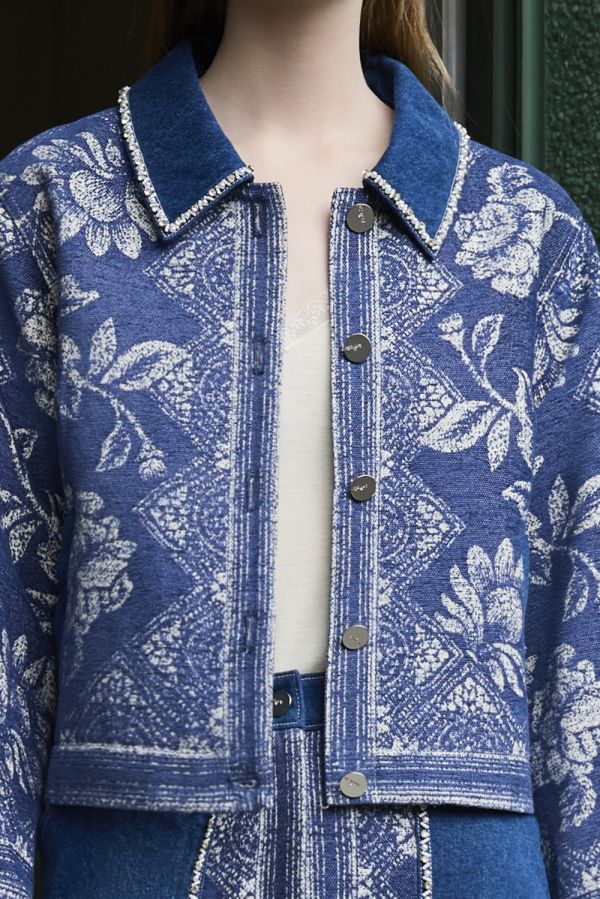 牛仔印花外套 