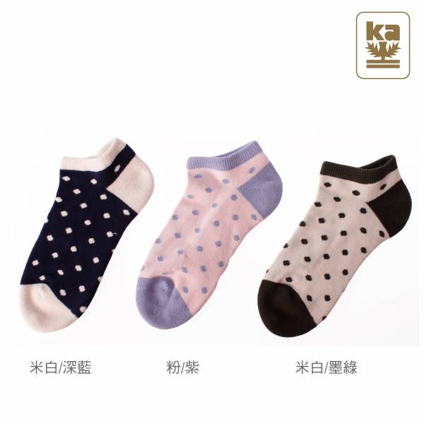 青少/女襪 點點 毛巾底  踝襪 (3雙入) A組 吳福洋,金安德森,男襪,女襪,Trifresh,抗菌襪,除臭襪,機能襪,踝襪,運動襪,壓力襪,毛巾襪,長統襪,短襪,隱形襪,船襪,襪品,襪子