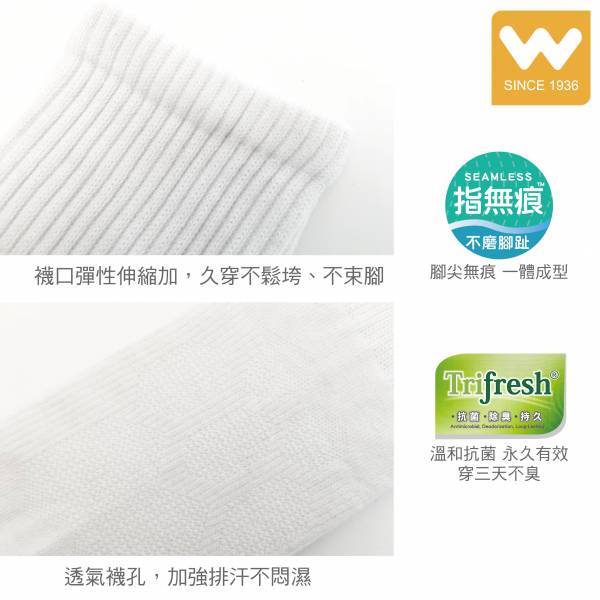 Trifresh 抗菌除臭 機能短襪(學生襪) 吳福洋,金安德森,男襪,女襪,童襪,Trifresh,抗菌襪,除臭襪,機能襪,踝襪,運動襪,壓力襪,毛巾襪,長統襪,短襪,隱形襪,船襪,襪品,襪子