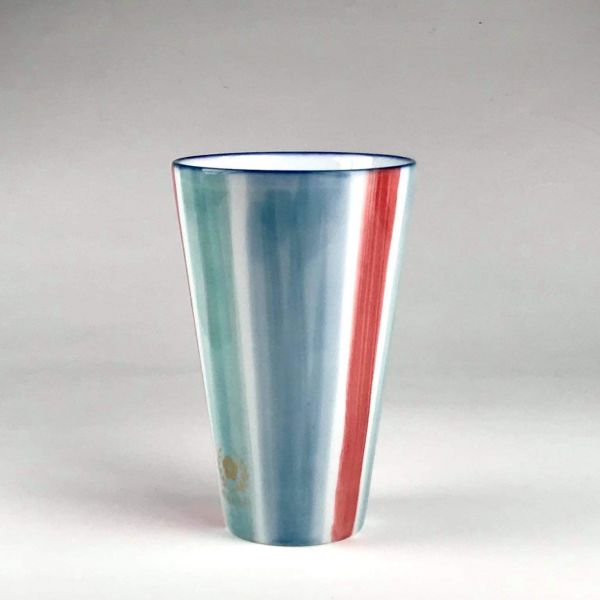 臺灣傳統茄芷手繪杯 
