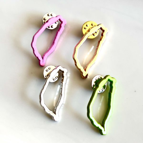 Taiwan Island Badge - Gold 