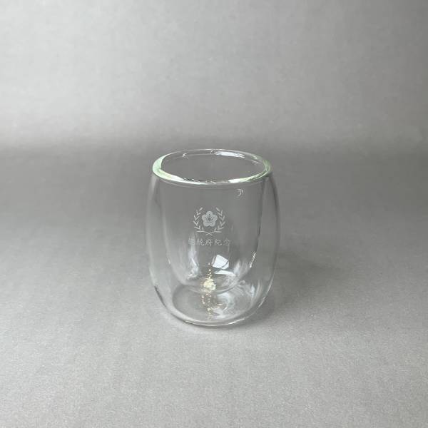 府徽迷你雙層玻璃杯 