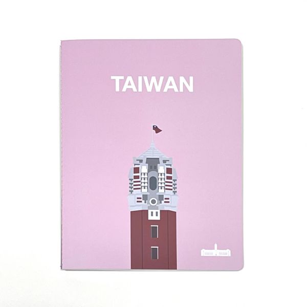 「TAIWAN出頭」薄型筆記本（粉色） 