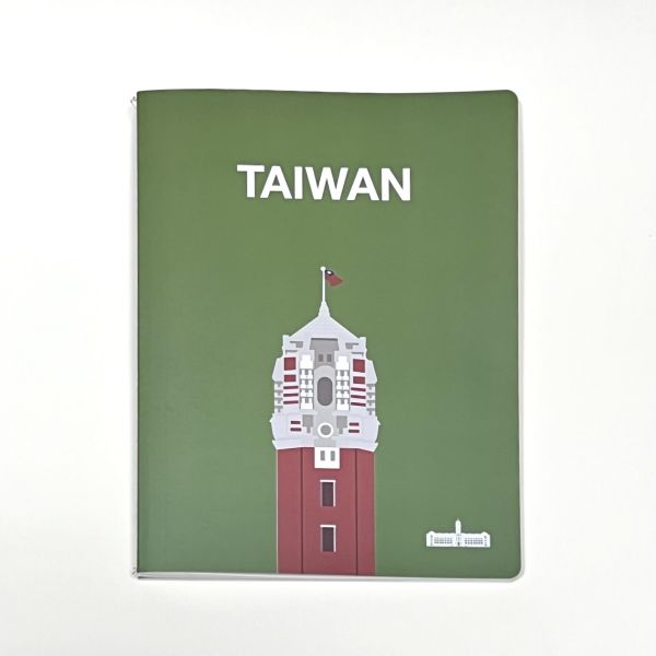 「TAIWAN出頭」薄型筆記本（深綠色） 