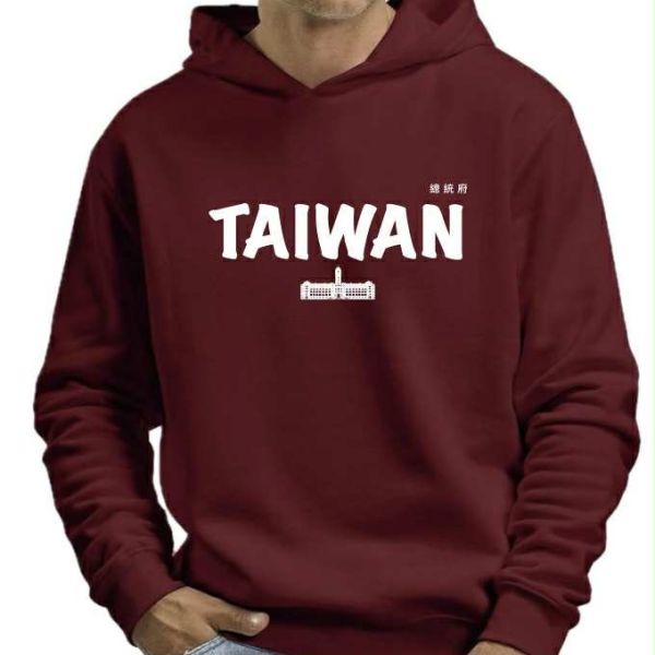 總統府紀念帽T（棗紅色） 