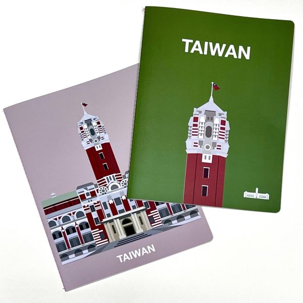 「TAIWAN出頭」薄型筆記本（深綠色） 