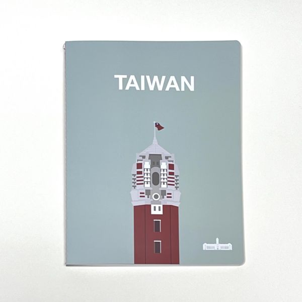 「TAIWAN出頭」薄型筆記本（灰綠色） 