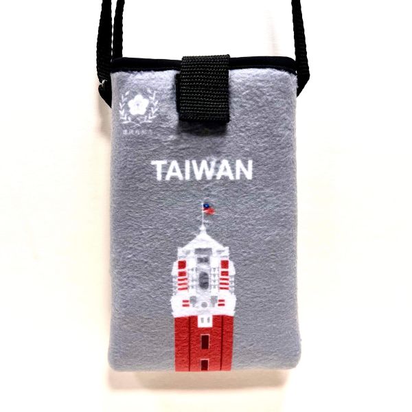 總統府紀念斜背輕便袋（灰色） 