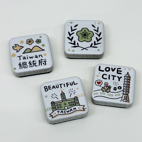總統府小磁磚磁貼 