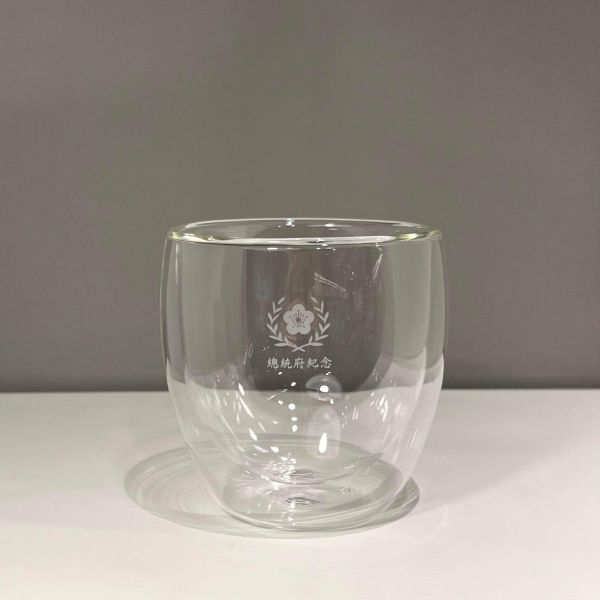 府徽雙層玻璃杯 