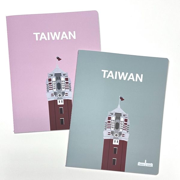 「TAIWAN出頭」薄型筆記本（灰綠色） 
