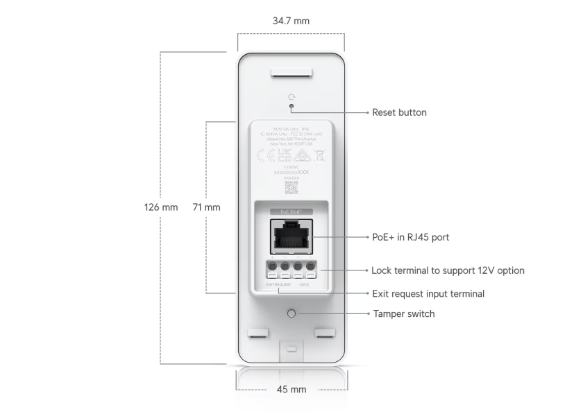 Access Ultra UniFi Access Ultra,UniFi 門禁,門禁讀卡機,門禁系統,高階門禁設備,Ubiquiti Access,企業門禁,門禁整合,智慧門禁,門禁讀取器,UniFi UA 系列,商用門禁,安全門禁系統,門禁管理