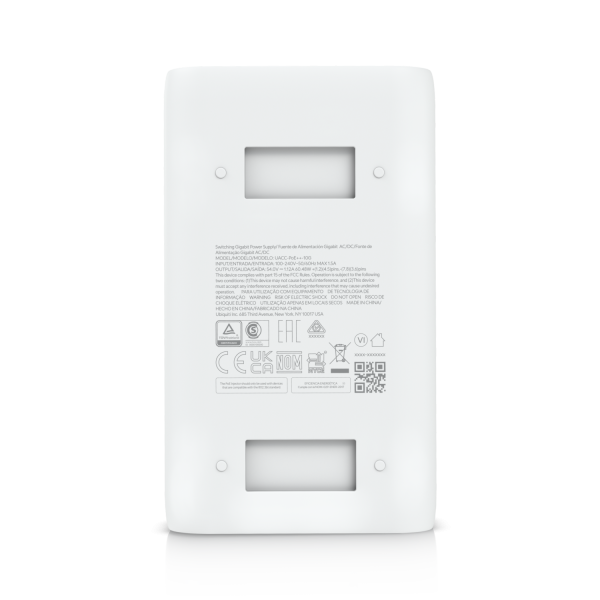 10G PoE++ Adapter (60W) UACC-PoE++-10G, UniFi 10G PoE變壓器, 60W PoE++ 注射器, Ubiquiti 萬兆供電器, Wi-Fi 7 基地台供電, Multi-Gigabit PoE, 10G 網路變壓器, 弱電高功率供電, 英菲達科技