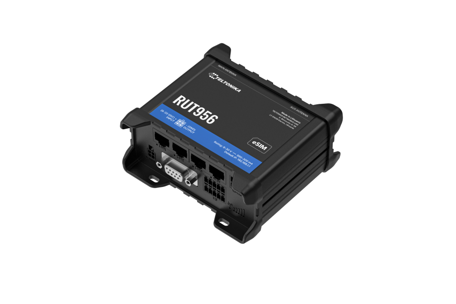 Teltonika RUT956 工業級 4G LTE 無線路由器 | 雙SIM卡備援 GPS 序列埠I/O閘道器 英菲達科技 RUT956 台灣, Teltonika RUT956, 工業級 4G 路由器, RS485 轉網路, RS232 4G 閘道器, 雙 SIM 卡路由器, 工業物聯網 IoT, 車載 GPS 路由器, Modbus 轉換器, 英菲達科技