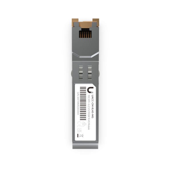SFP+ to RJ45 Adapter UACC-CM-RJ45-MG 台灣, UniFi 光轉電模組, Multi-Gigabit SFP+, 10G 轉接模組, 2.5G SFP+ 轉接器, Ubiquiti 原廠模組, 萬兆銅纜模組, 英菲達科技