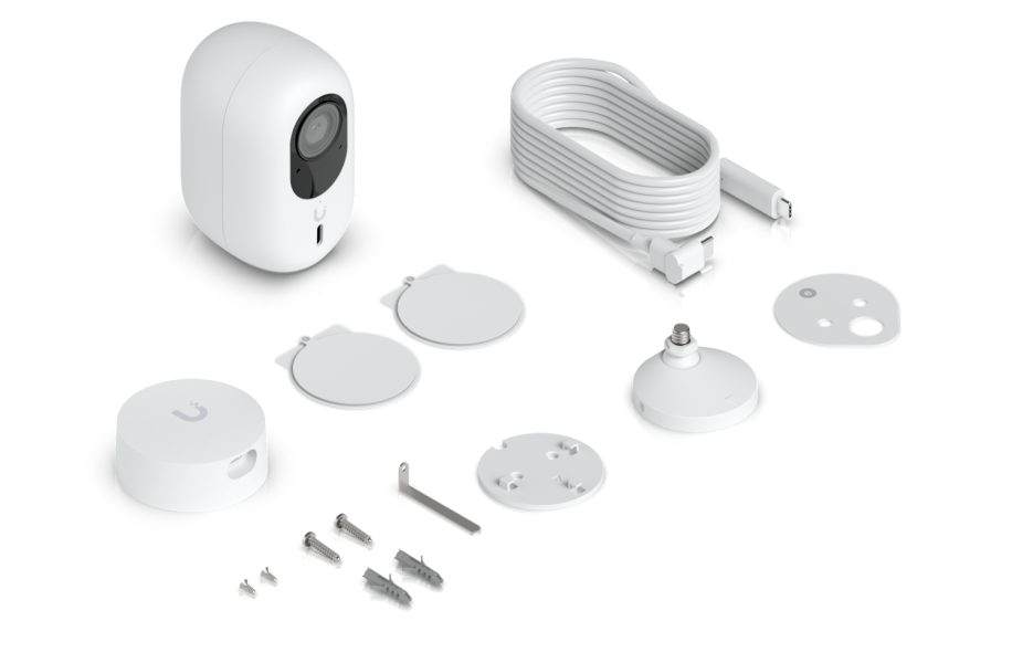 G6 Instant (白) UniFi G6 Instant,4K 無線攝影機,UniFi 室內外攝影機,WiFi 攝影機,AI 偵測 攝影機,人車動物偵測,車牌辨識,臉部辨識,雙向音訊攝影機,IPX5 防水,IK04 防破壞,家庭監控,商用監控,戶外安全攝影機,UniFi Protect