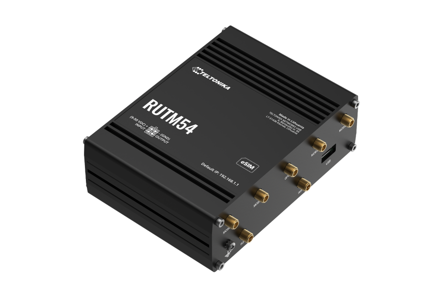 Teltonika RUTM54 工業級 5G 高速無線路由器 | 雙SIM卡自動備援 千兆網口 IIoT物聯網閘道器 英菲達科技 RUTM54 台灣, Teltonika RUTM54, 工業級 5G 路由器, Wi-Fi 6 工業路由器, 雙 SIM 卡 5G 閘道器, 5G 備援路由器, 智慧工廠 5G 網關, 4K 監控行動回傳, 高速物聯網 IoT, 英菲達科技