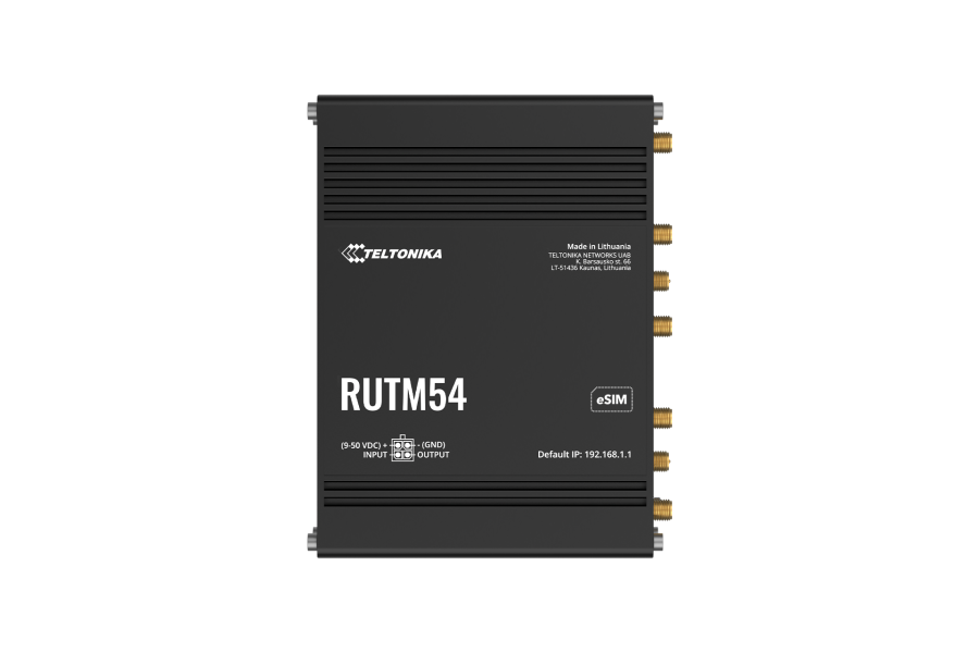 Teltonika RUTM54 工業級 5G 高速無線路由器 | 雙SIM卡自動備援 千兆網口 IIoT物聯網閘道器 英菲達科技 RUTM54 台灣, Teltonika RUTM54, 工業級 5G 路由器, Wi-Fi 6 工業路由器, 雙 SIM 卡 5G 閘道器, 5G 備援路由器, 智慧工廠 5G 網關, 4K 監控行動回傳, 高速物聯網 IoT, 英菲達科技
