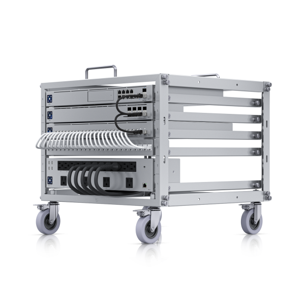 Toolless Mini Rack U-Rack-6U-TL, UniFi Rack, Ubiquiti 機櫃, 6U 機櫃, 免工具安裝, 迷你機櫃, 網路設備架, 伺服器架, 居家機櫃, 理線架, 小型機房設備, 自架網路, 機櫃推薦, 移動式機櫃, 24 埠理線