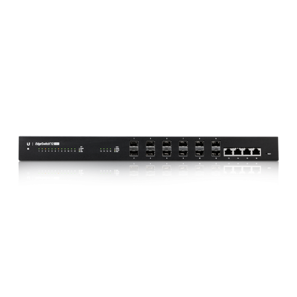 EdgeSwitch 12F ES-12F, EdgeSwitch, Ubiquiti, UISP, 光纖交換器, SFP Switch, L3 交換器, 電信級網路, 骨幹網路, 彙聚交換器, 10G 上行, 網管交換器, 寬頻接入, SFP 模組
