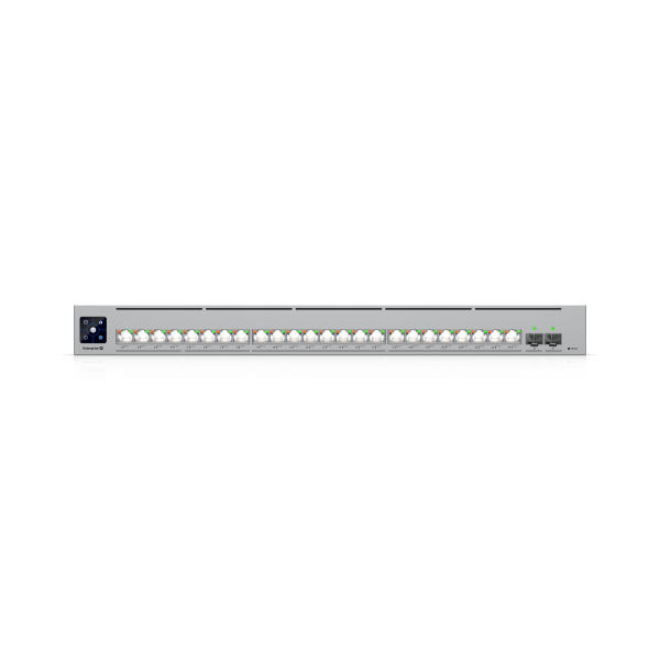Enterprise Campus 24 PoE ECS-24-PoE, UniFi交換器, EtherLighting, 24埠PoE, Ubiquiti, 網管交換器, 10G SFP+, PoE+, 智慧機房, 靜音交換器, 燈光辨識, 企業網路, 層級2交換器, 網路設備