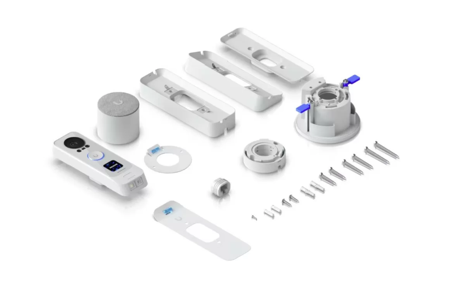 G4 Doorbell Pro PoE Kit / UVC-G4 Doorbell Pro PoE Kit-White G4 Doorbell Pro PoE Kit、UniFi G4 門鈴、Ubiquiti UniFi Protect、PoE 門鈴攝影機、門鈴安全攝影機、雙鏡頭 AI 偵測、PoE 供電即插即用、UniFi Protect APP、戶外 IPX4 耐候、雙向音訊門鈴、可程式化顯示、PoE 鈴聲套件、UVC-G4 Doorbell Pro Firmware。