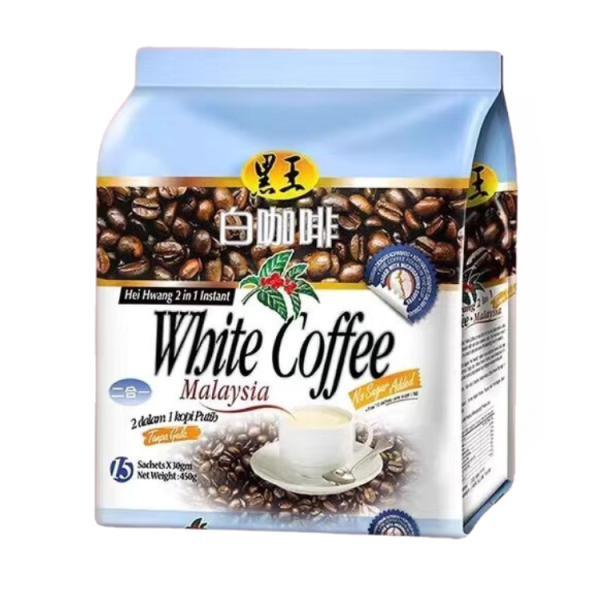 黑王白咖啡(2合1無糖) 咖啡,咖啡隨身包,咖啡包,二合一咖啡,三合一咖啡,沖泡咖啡,即溶咖啡,黑王白咖啡,黑王咖啡,白咖啡,無糖咖啡,低咖啡因