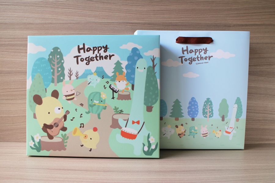 【一家工場】Happy Together麵包樹聯名禮盒(綜合蛋捲-海木耳款) 