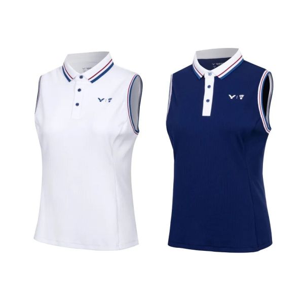 VICTOR羽球俱樂部系列無袖POLO衫 S-5501VBC(女款) VICTOR,羽球俱樂部,系列,無袖,POLO衫,S-5501VBC,女款