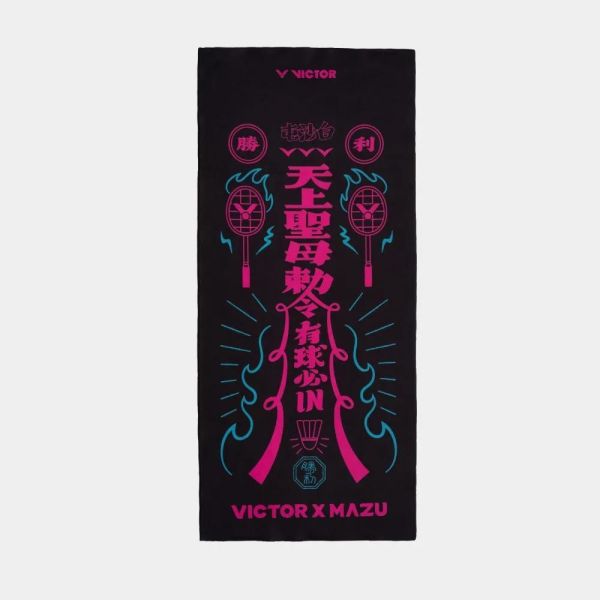 VICTOR x 白沙屯媽祖聯名系列 運動毛巾 (平安符令款) C-4223BMZ C VICTOR x 白沙屯媽祖,聯名系列,運動毛巾,平安符令款,C-4223BMZ C