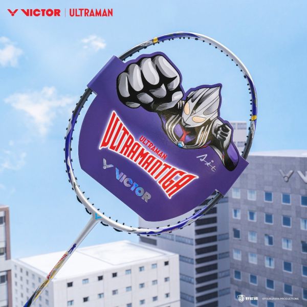 VICTOR x 超人力霸王 ULTRAMAN 突擊 TK-ULTRAMANTIGA 聯名羽球拍 VICTOR,超人力霸王,ULTRAMAN,突擊,TK-ULTRAMANTIGA,聯名,羽球拍