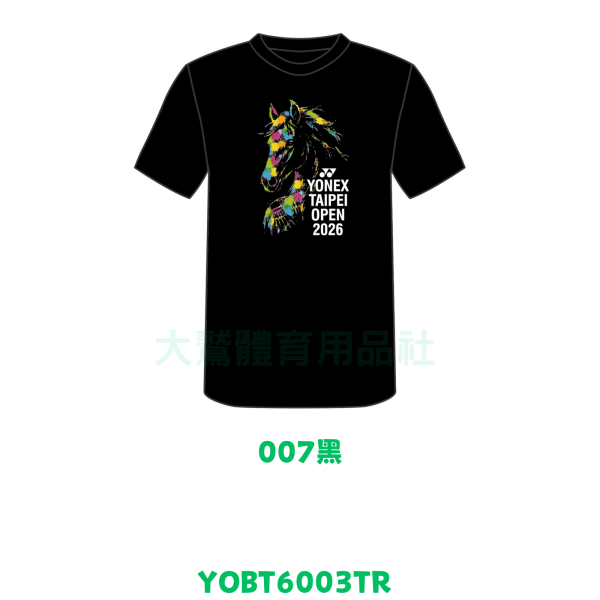 【YONEX TAIPEI OPEN】台北羽球公開賽 T恤 YOBT6003TR YONEX,男T恤,YOBT6003TR,台北羽球公開賽,紀念衫,限量TP OPEN紀念商品