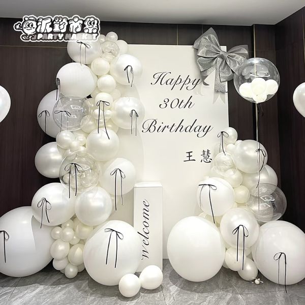 【專人佈置】純白芭蕾生日背板氣球佈置 台北佈置,飯店佈置,氣球佈置,生日佈置,告白佈置,求婚氣球推薦,求婚佈置氣球,告白派對氣球,台北氣球派對佈置,台北節慶氣球佈置